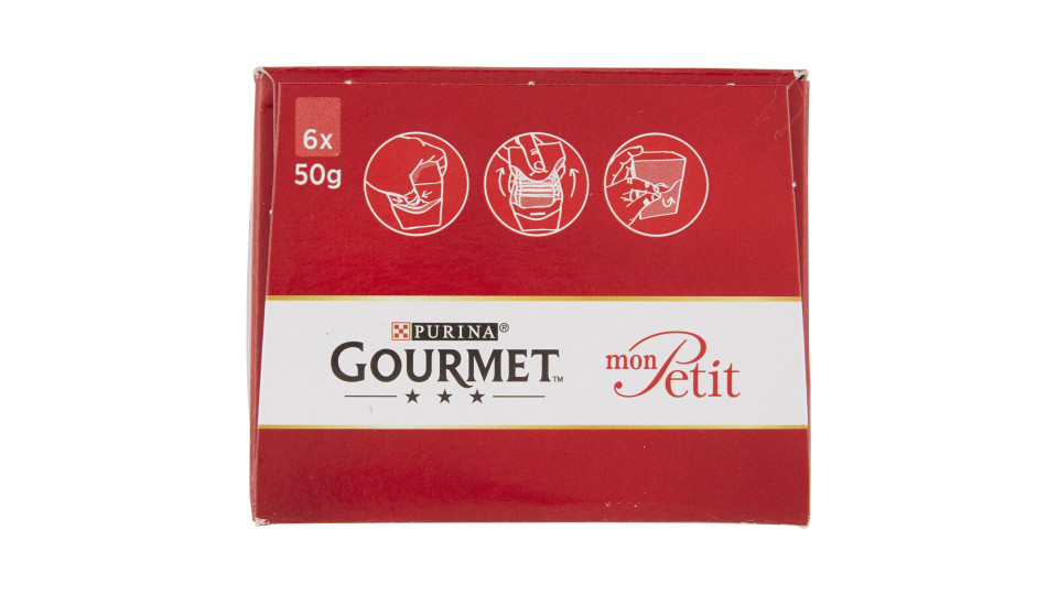 PURINA GOURMET Mon Petit Gatto deliziose ricette con Carni, con Manzo, Fegato e Selvaggina