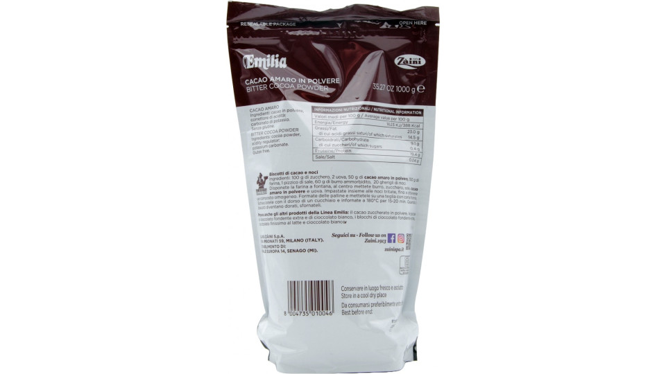 Zaini cacao amaro
