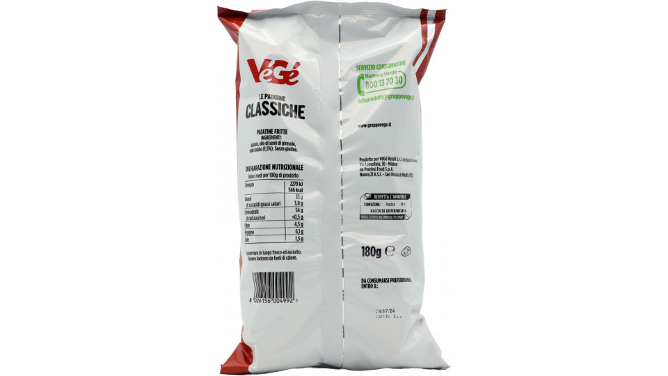 VéGé le Patatine Classiche 180 g