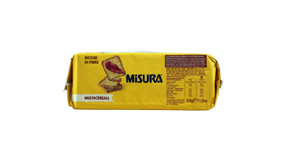 Misura Multigrain con Cereali Antichi Biscotti con Cereali