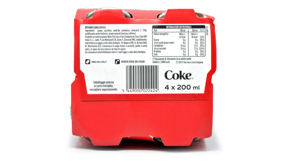 Coca-Cola Original Taste bottiglia di vetro 250 ml Confezione da