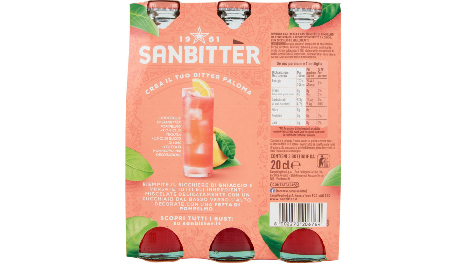 Sanbitter, Emozioni Pompelmo