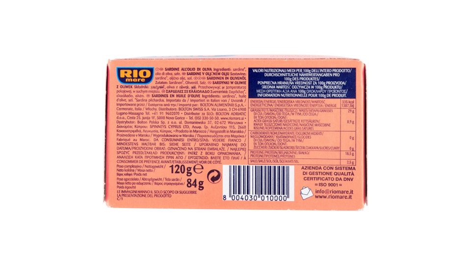 Rio mare sardine