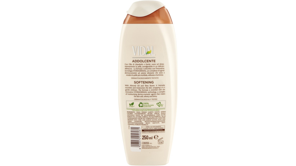 Vidal Almond & Karitè Docciaschiuma Burro Di Karitè E Olio Di Mandorla