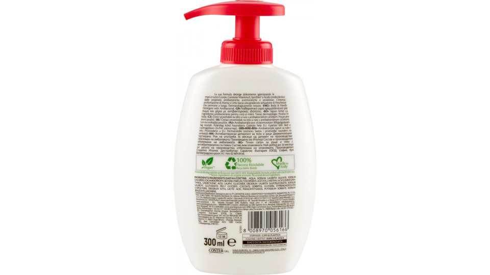 Vidal sapone liquido con antibatterico