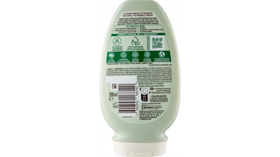 Garnier, Ultra Dolce latte di mandorla nutriente balsamo