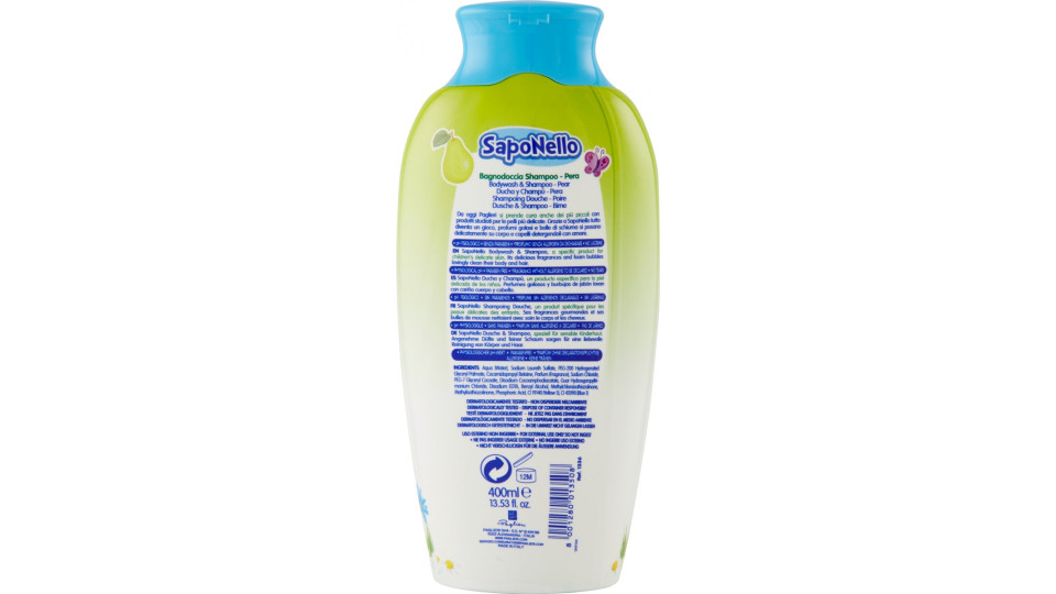 SapoNello Bagnodoccia shampoo pesca
