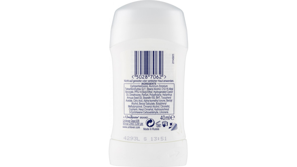 Dove, Invisible Dry deodorante stick