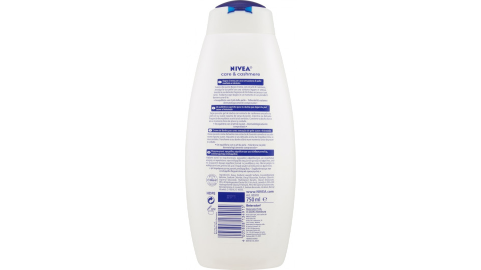 Nivea Bagno Crema care & cashmere