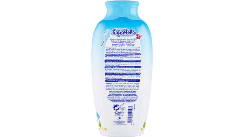 SapoNello Bagnodoccia shampoo zucchero filato