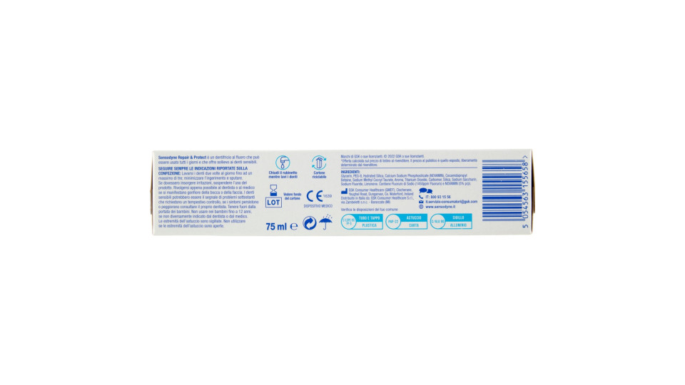 Sensodyne, Repair & Protect dentifricio