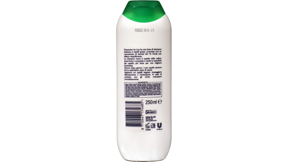 Dimension 2 in 1 shampoo capelli grassi - ml.250
