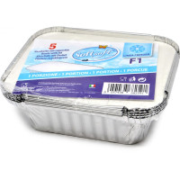 Soft Soft vaschette alluminio con coperchio f1 1 porzione