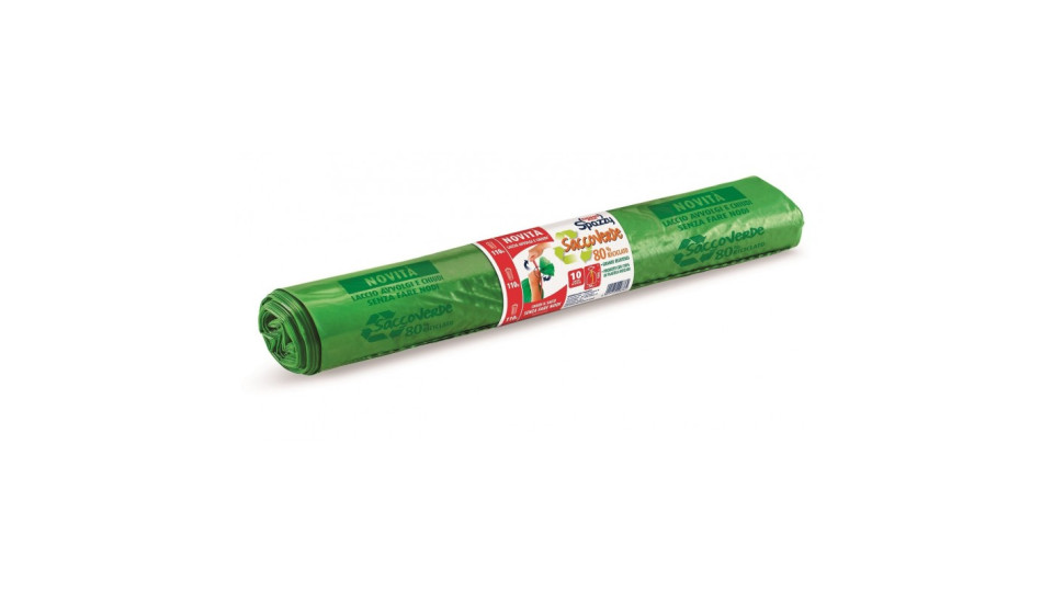 Domopak, Spazzy SaccoVerde 80% Riciclato 110 l mis. 70x105 cm