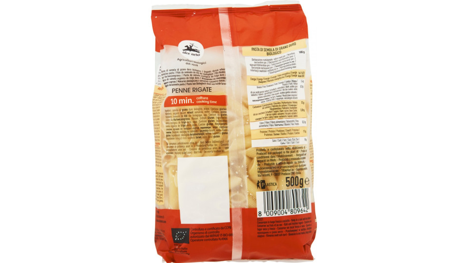 alce nero Varietà di Grano Senatore Cappelli Penne Rigate