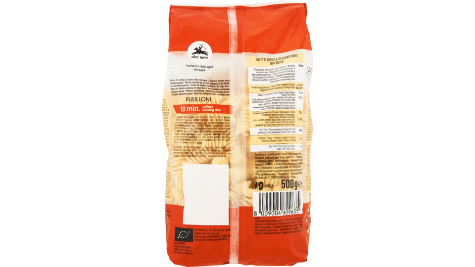 alce nero Varietà di Grano Senatore Cappelli Rigatoni