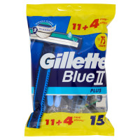 Gillette Blue II Plus Rasoio Da Uomo Usa e Getta a 2 Lame, 4 Rasoi