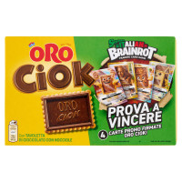 Oro Ciok Biscotto con Tavoletta di Cioccolato al Latte - 10 X 25g