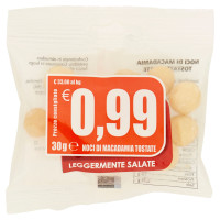 Noci di Macadamia Tostate Leggermente Salate 30 g