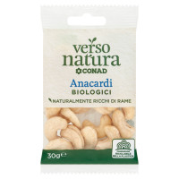 Anacardi Biologici 30 g Verso Natura Bio Conad
