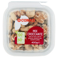 Mix Croccante semi di zucca, semi di girasole, anacardi, noci, mandorle pelate 400 g Conad