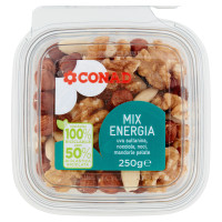 Mix Energia uva sultanina, nocciole, noci, mandorle pelate 250 g Conad