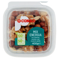 Mix Energia uva sultanina, nocciole, noci, mandorle pelate 400 g Conad