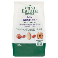 Mix uva sultanina, mandorle, nocciole e noci g 150 Verso Natura Bio Conad