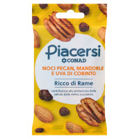 Noci Pecan, Mandorle e Uva di Corinto 40 g Conad