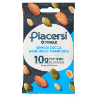 PIACERSI CONAD Semi di Zucca, Arachidi e Mandorle 40 g
