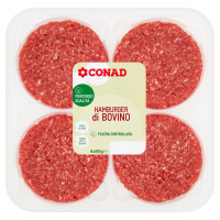 CONAD Percorso Qualità Hamburger di Bovino 4 x 80 g