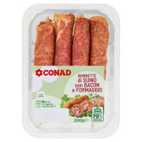 CONAD Bombette di Suino con Bacon e Formaggio 200 g