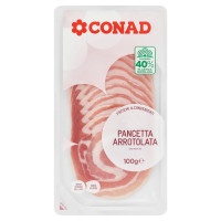 Pancetta Arrotolata 100 g Freschi & Convenienti Conad