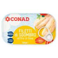 Filetti di Sgombro all'Olio di Oliva 125 g Conad