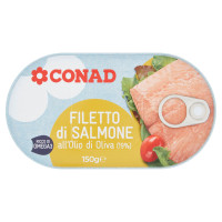 Filetto di Salmone all'Olio di Oliva (19%) 150 g Conad