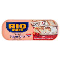 Rio mare Filetti di Sgombro all'Olio di Oliva Grigliati* con Peperoncino Piccante 120 g