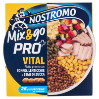 Nostromo Mix&go Pro? Vital Piatto pronto con Tonno, Lenticchie e Semi di Zucca 190 g