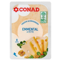 Emmental a Fette 150 g Freschi e Convenienti Conad