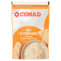 Mix di Formaggi Grattugiati e confezionati freschi 100 g Conad
