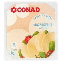 Freschi & Convenienti Mozzarella a Fette 130 g Conad