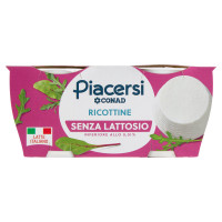 PIACERSI CONAD Ricottine Senza Lattosio 2 x 100 g