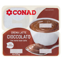 CremaLatte Cioccolato 4 x 125 g Conad