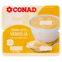 CremaLatte Vaniglia 4 x 125 g Conad