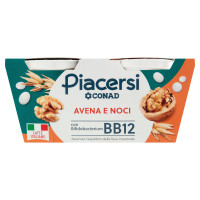 Piacersi Avena e Noci 2 x 125 g Conad
