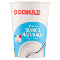 I Cremosi Bianco Naturale Yogurt intero 500 g Conad