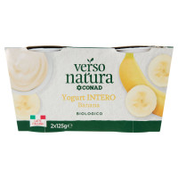 Yogurt cremoso - Banana - Biologico  2x125g Verso Natura Bio Conad