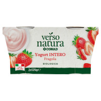 Yogurt cremoso - Fragola - Biologico  2x125g Verso Natura Bio Conad