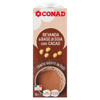 CONAD Bevanda a Base di Soia con Cacao 1 l