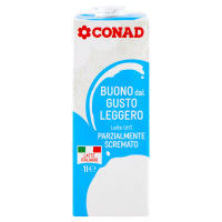 Latte UHT Parzialmente Scremato Buono dal Gusto Leggero 1 L Conad
