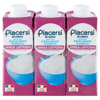 PIACERSI CONAD Latte UHT Parzialmente Scremato Senza Lattosio 3 x 250 ml